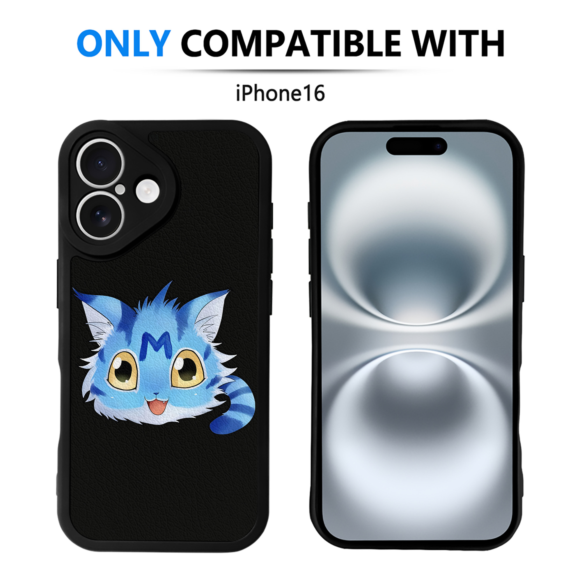 （画像用） Digimon デジタルモンスター/デジモン 【iPhone 16シリーズ対応】シリコンスマホケース（レザー調） 材質：シリコン